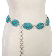 Pink Floral Concho Belt