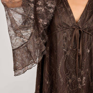 Ruffle Lace Mini Dress