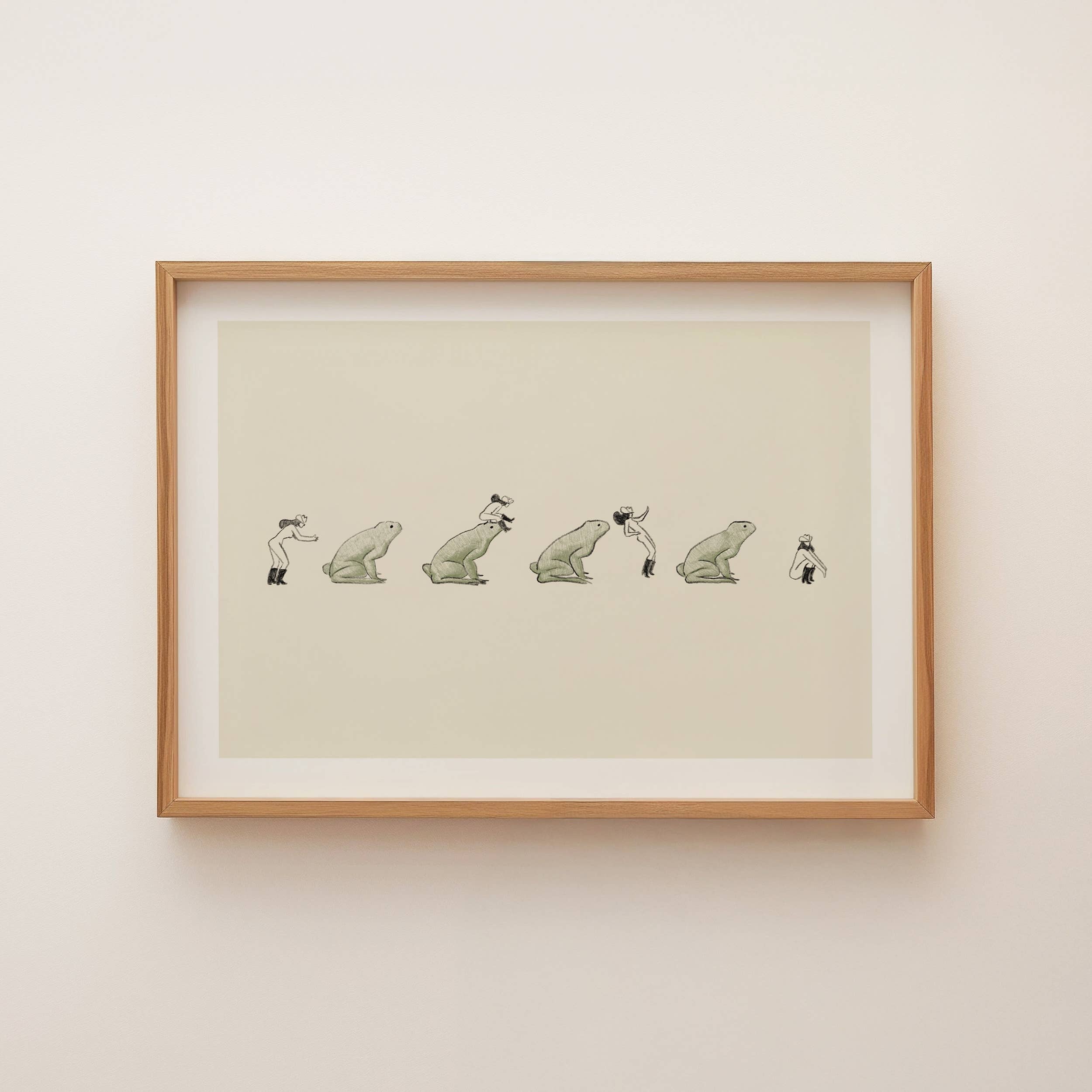 Western Leapfrog Art Print