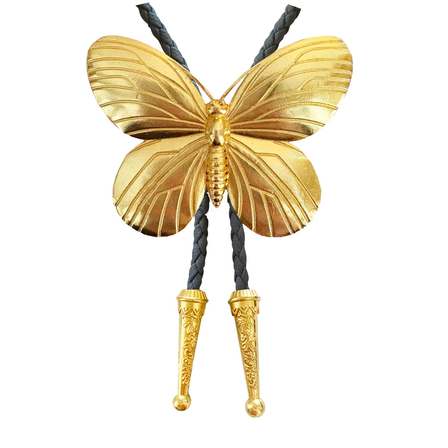 Gold Butterfly Bolo Tie