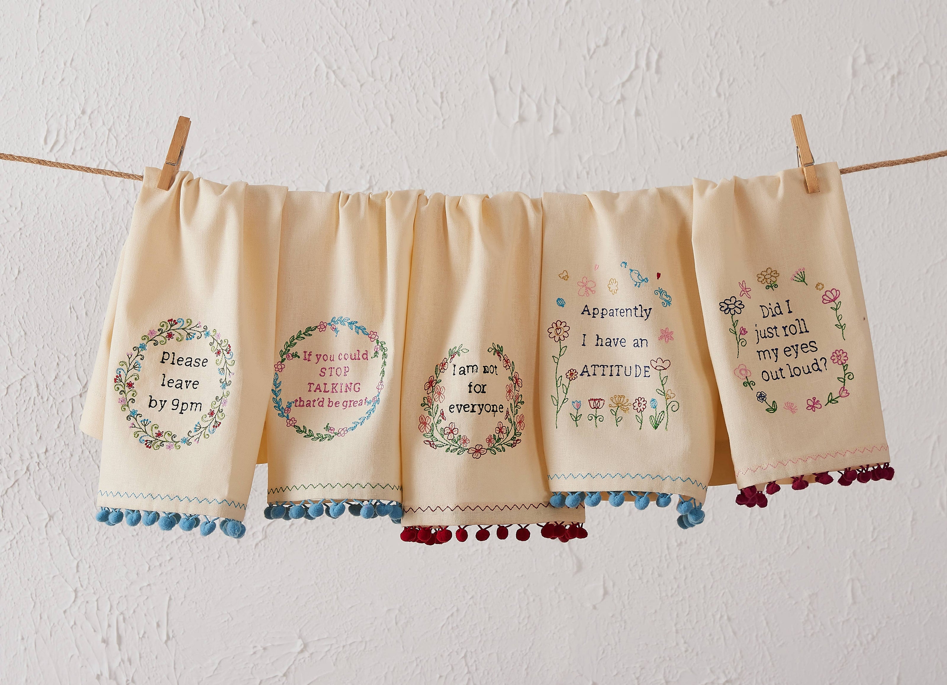 Leave By 9 Kitchen Towel