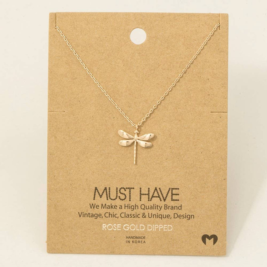 Dragonfly Pendant Necklace