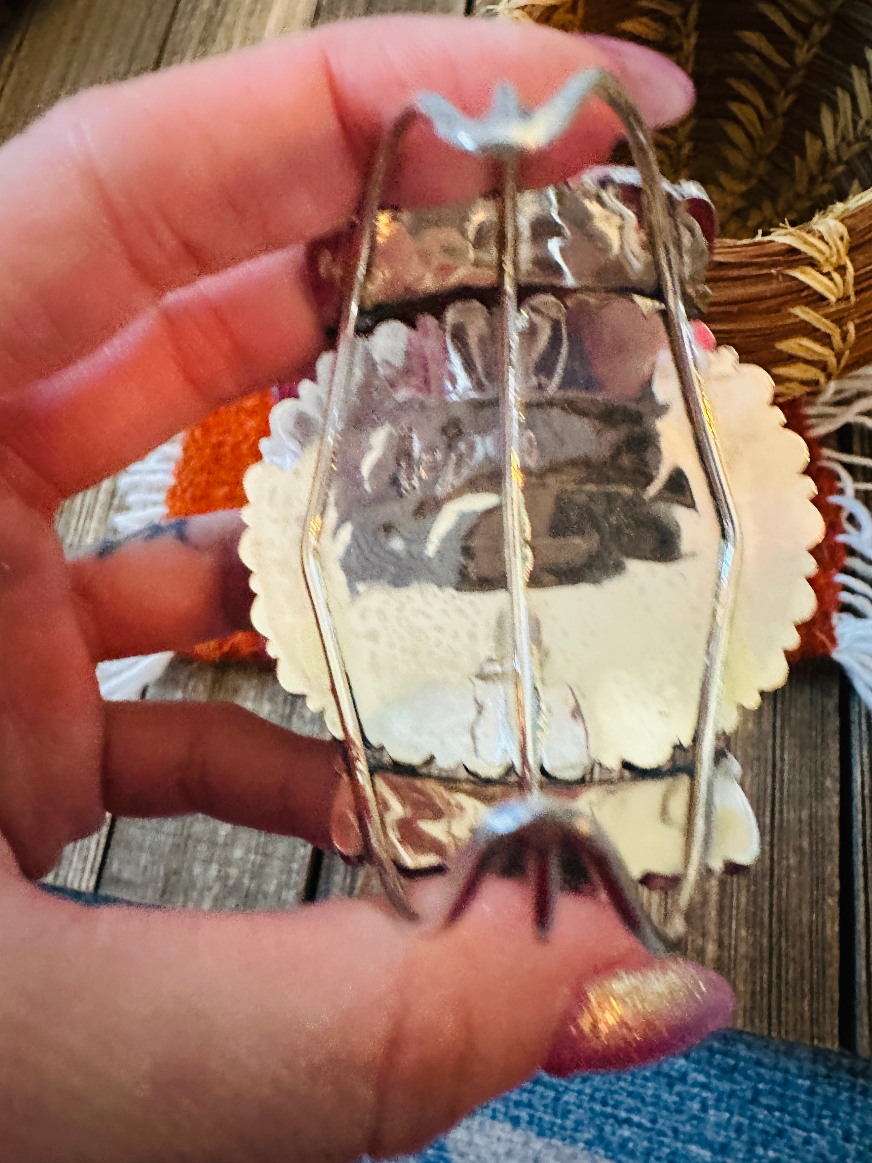 Handcrafted Turquoise & Sterling Silver Cuff Bracelet