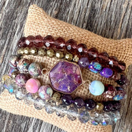 Janet Bracelet Stack Purple