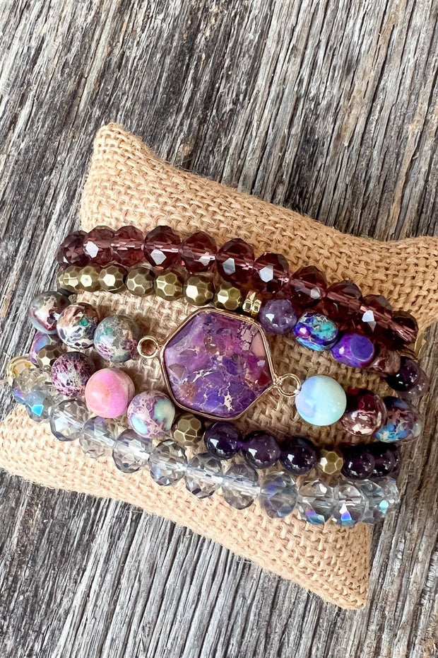 Janet Bracelet Stack Purple
