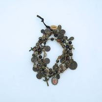 Beaded Brown Stone Jewelry Bracelet or necklace