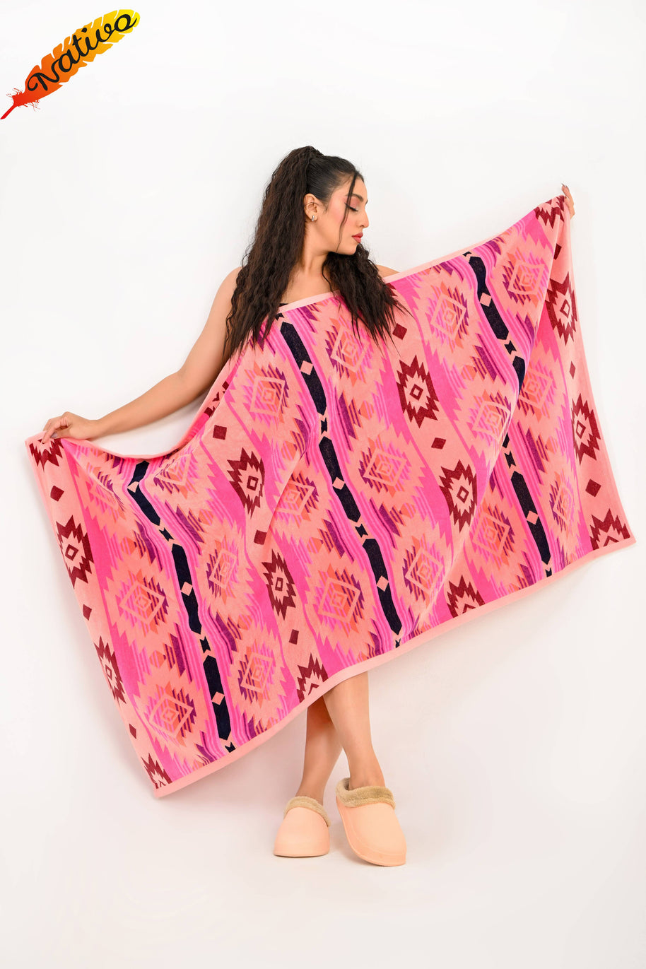 Dakota Pink Beach Towel