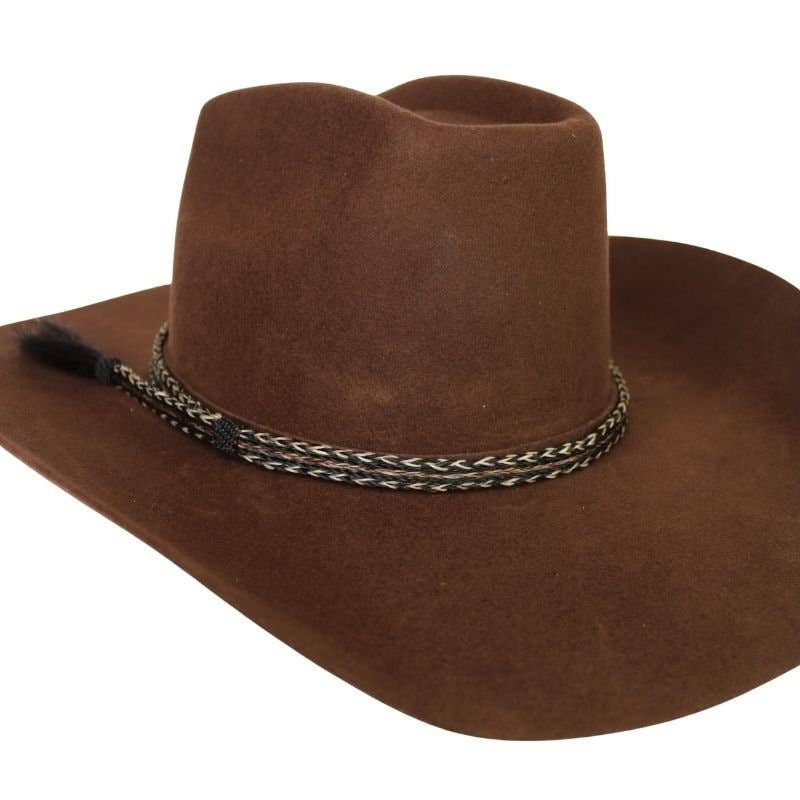 Horsehair Braided Hat Band - Overo