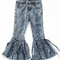 Tassels Flare Girls Jeans