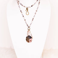 Bella Necklace in Lt Mauve Mix