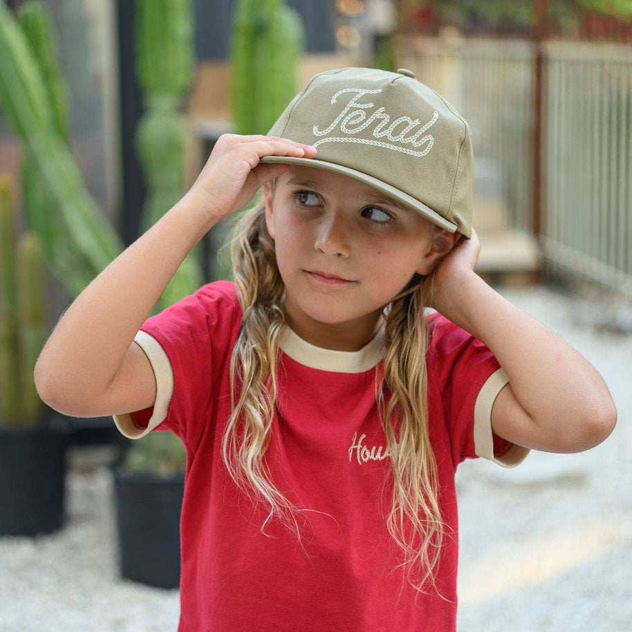 Howdy Vintage Ringer | Red (Youth)