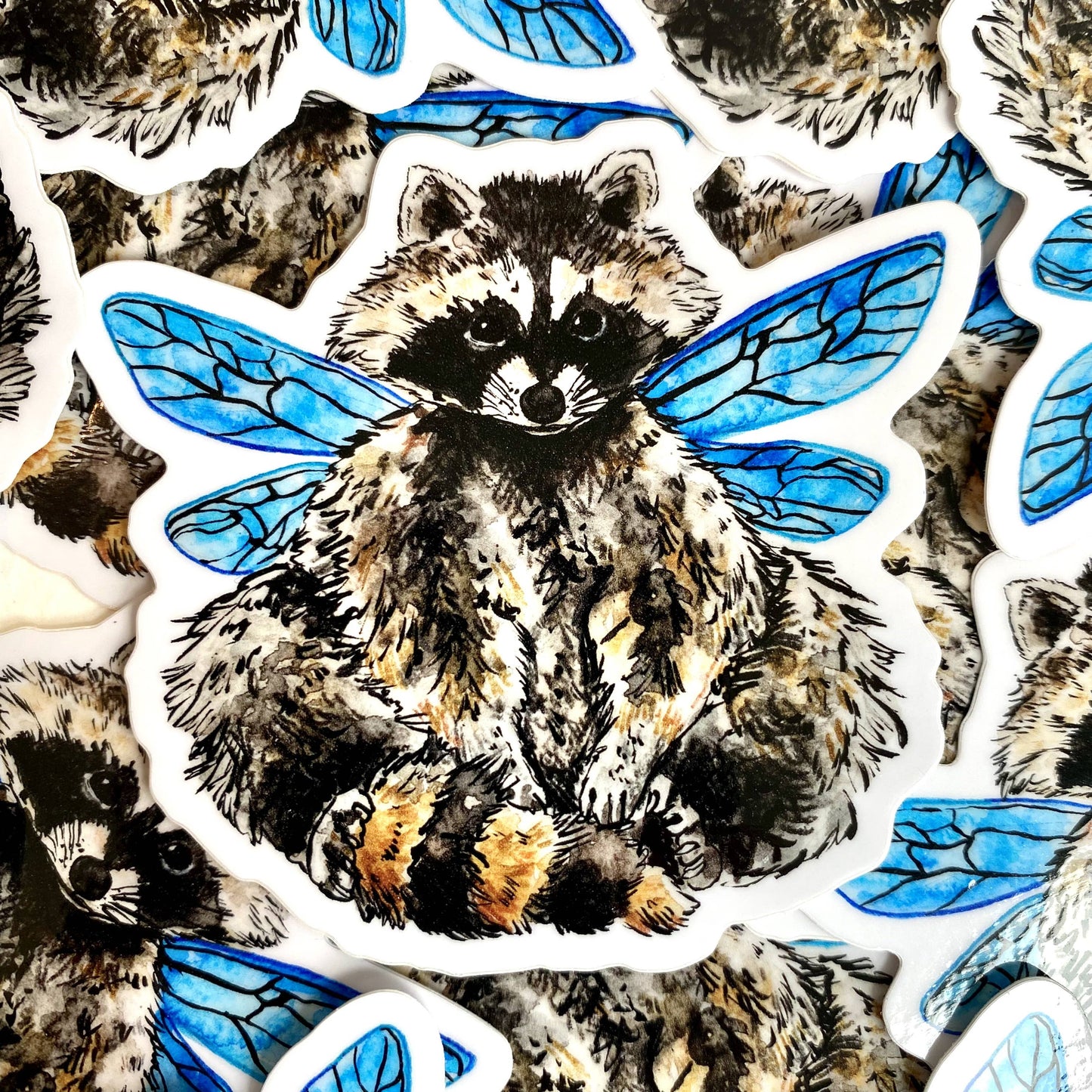 Aquabun - Raccoon Fairy Sticker