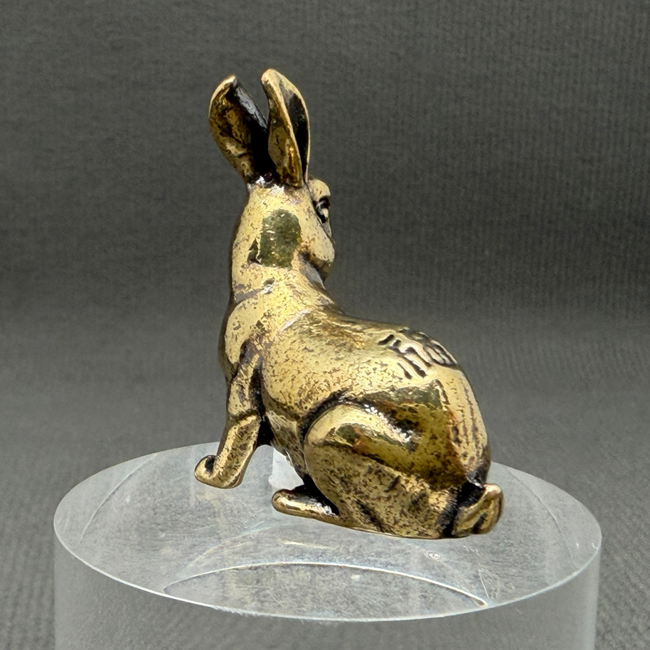 Rabbit Brass Figurine