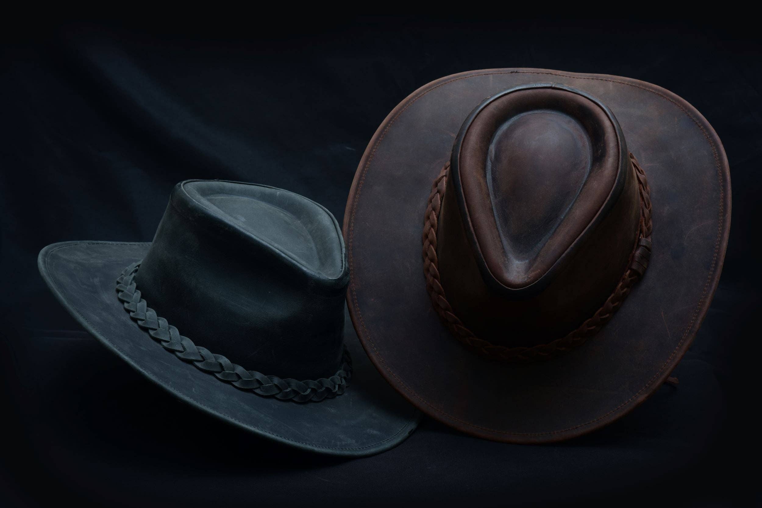 THUNDER Leather Cowboy Hat