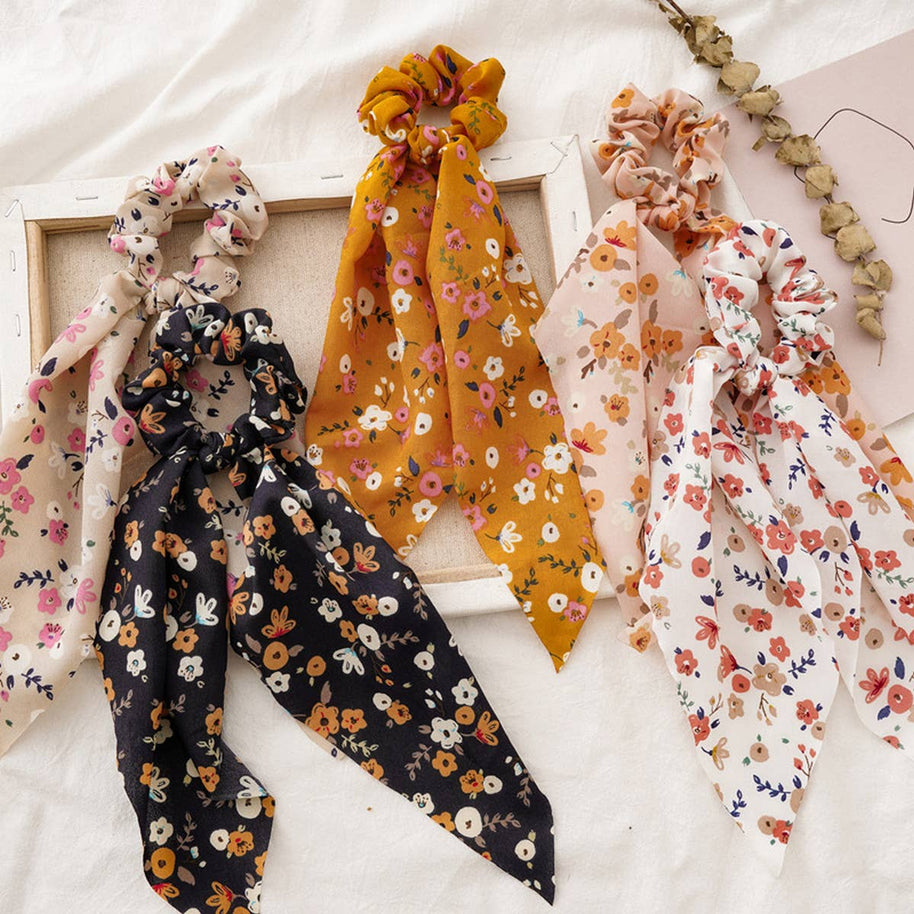 FLORAL Hair Ribbon