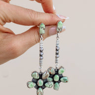 Soul Sister Flower Sterling Silver & Stone Earrings