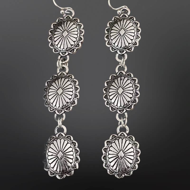 Western Concho Earrings