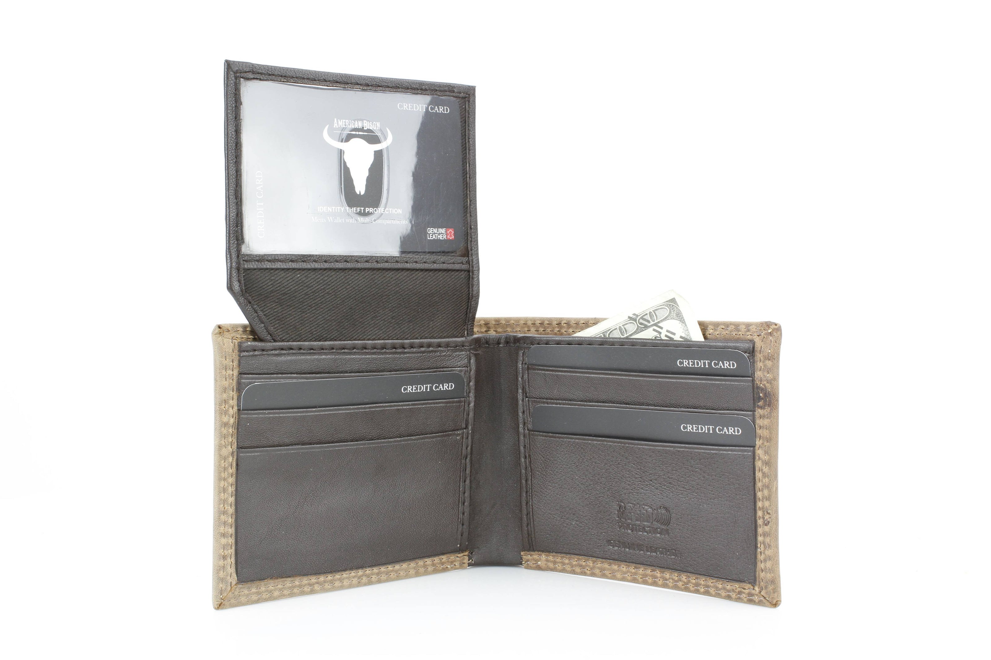 Men’s Bi-Fold Wallet with Praying Cowboy Emboss