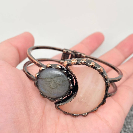 CS/MS - Star Moon Element Natural Stone Craft Bangle