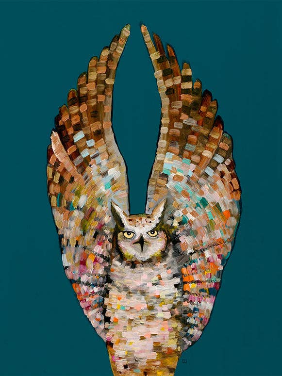 Owl Ballet Canvas Wall Art