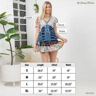 Boho Patchwork Denim Top
