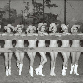 Nude Cowgirls Postcard