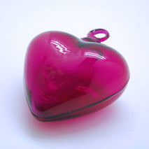 Medium Glass Heart Ornament