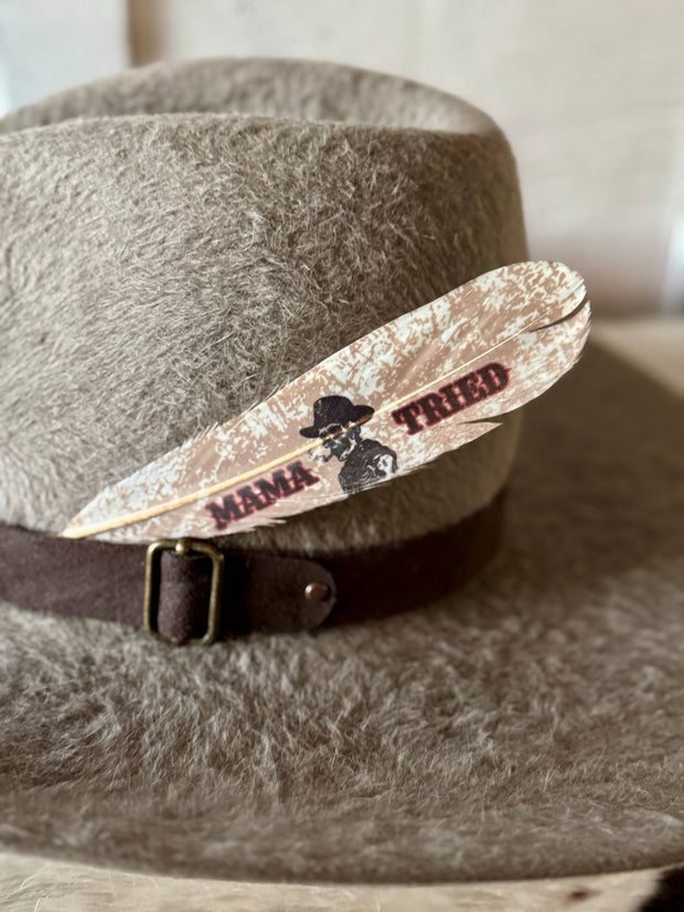 Mama Tried Skull Hat Feather