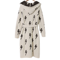 New Hooded Lightning Bolt Luxe Robe