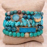 Ghana Bracelet Set African Turquoise