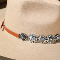 Western Concho Hat Band