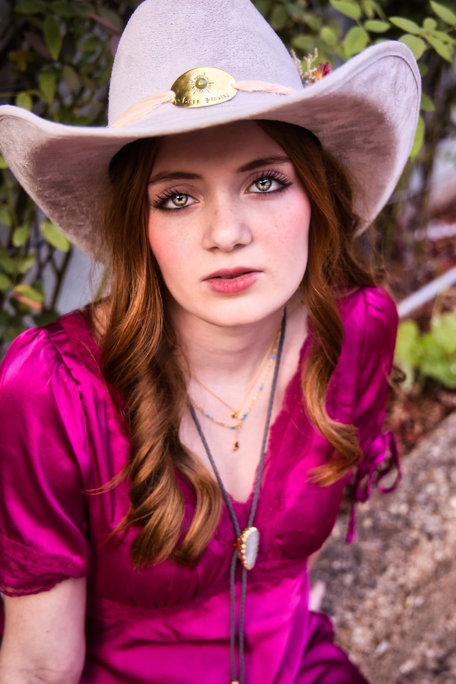 Satin Lace Midi Dress