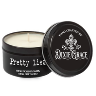 Pretty Lies - 8 oz Candle Tin - Cotton Wick