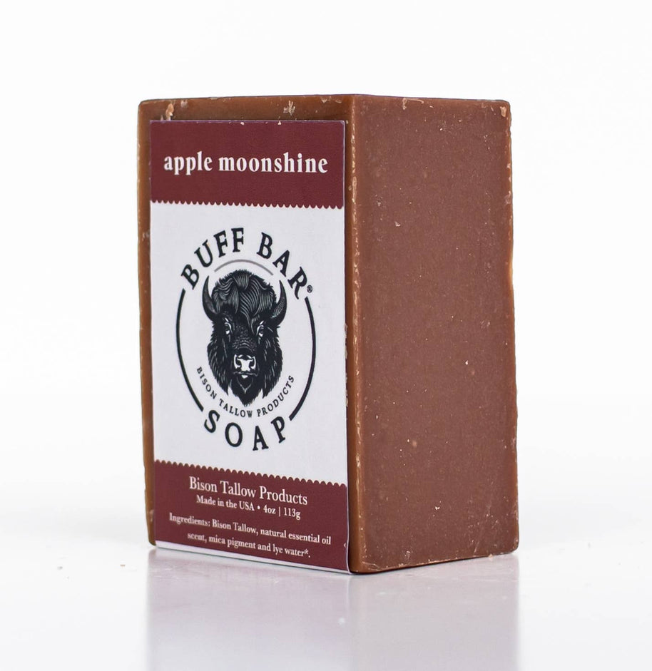 Apple Moonshine Bison Tallow Soap Bar