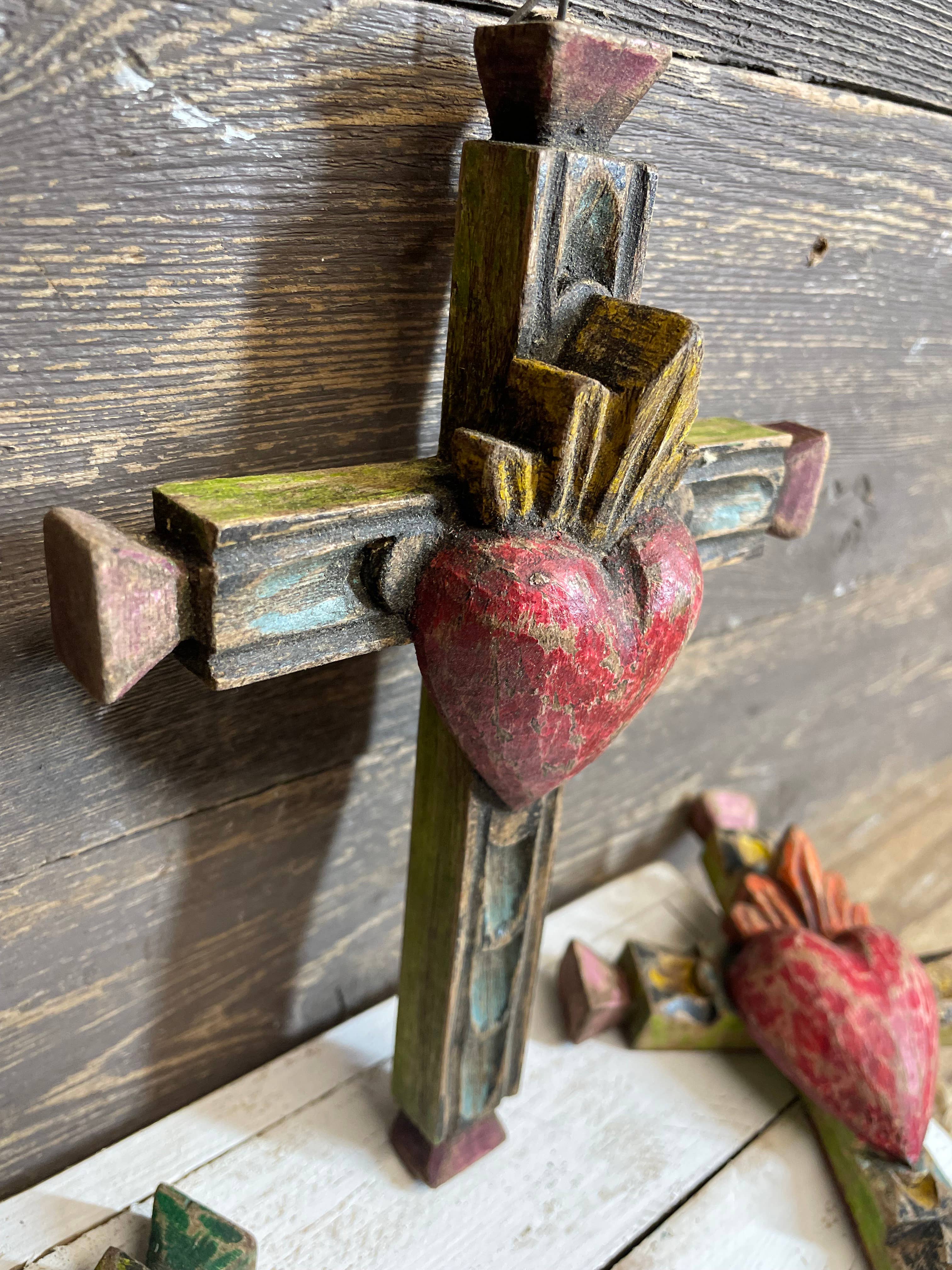 Small Hand Carved Wall Cross