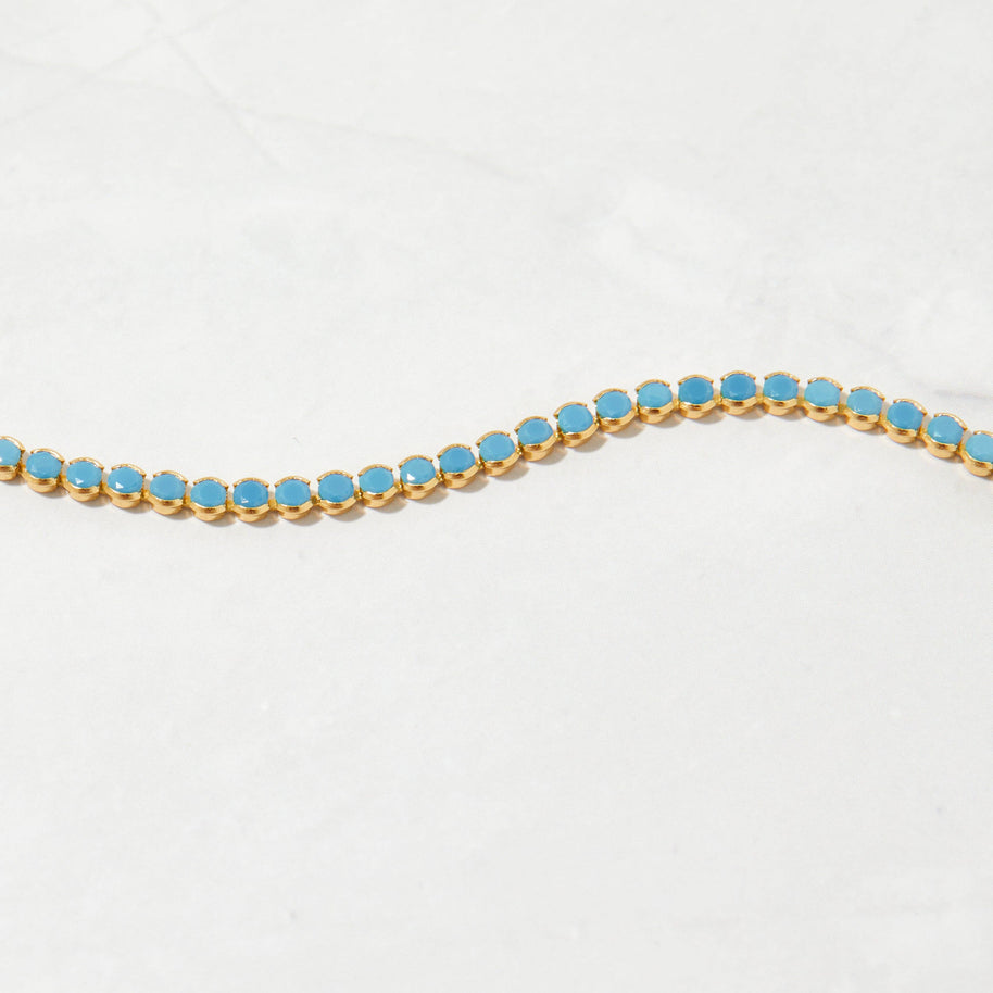 3mm Turquoise Tennis Bracelet