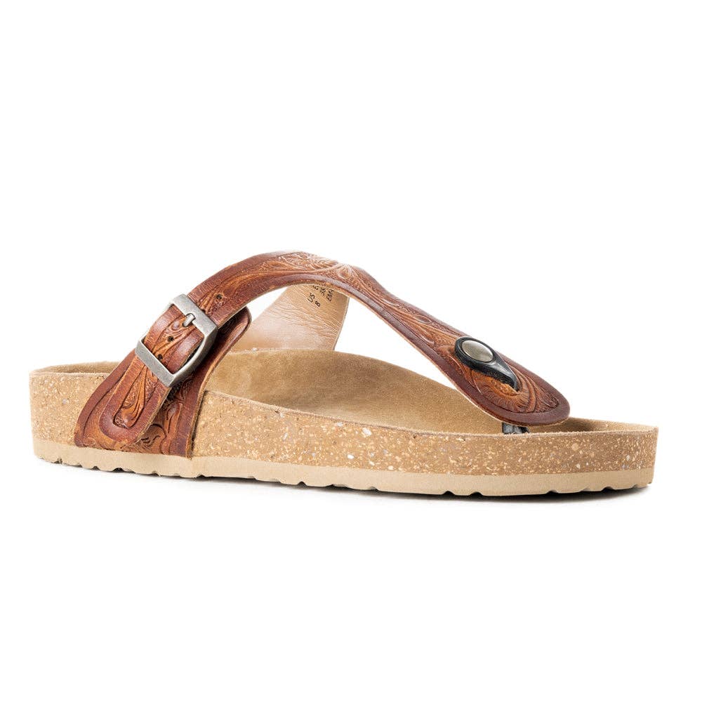 Myra Crockler Hand-Tooled Sandals