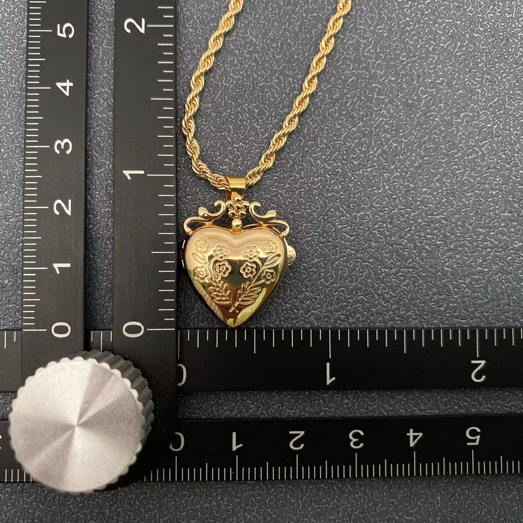 GP Heart Locket Necklace Openable