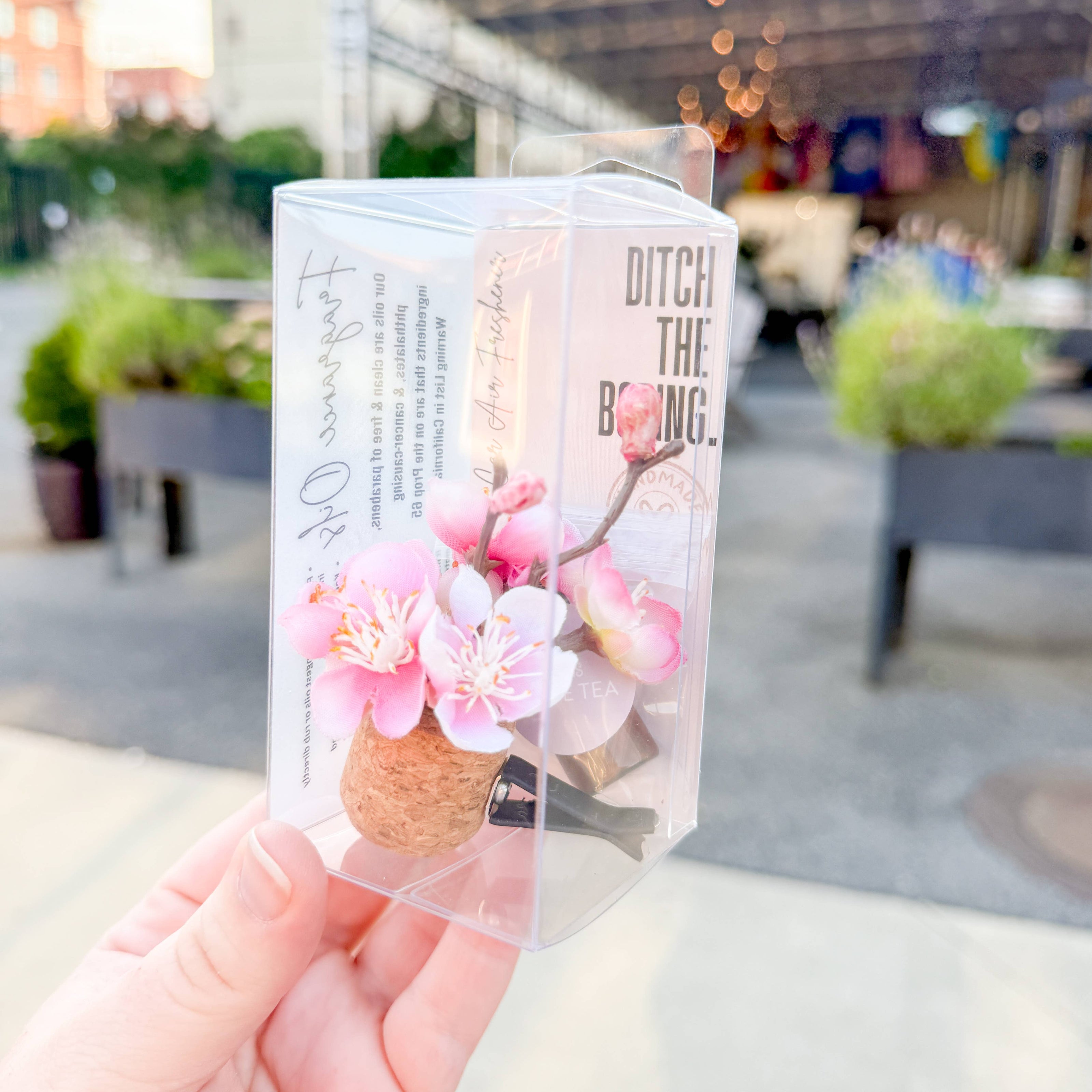Pink Cherry Blossom Vent Clip