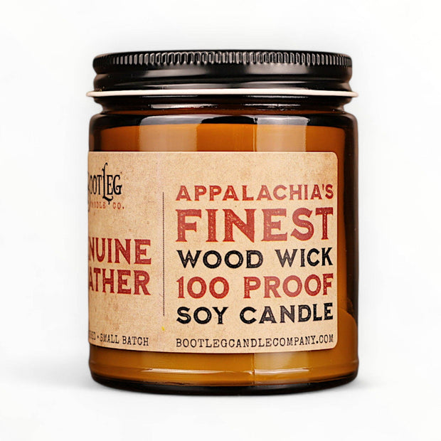 Genuine Leather - 8oz Candle