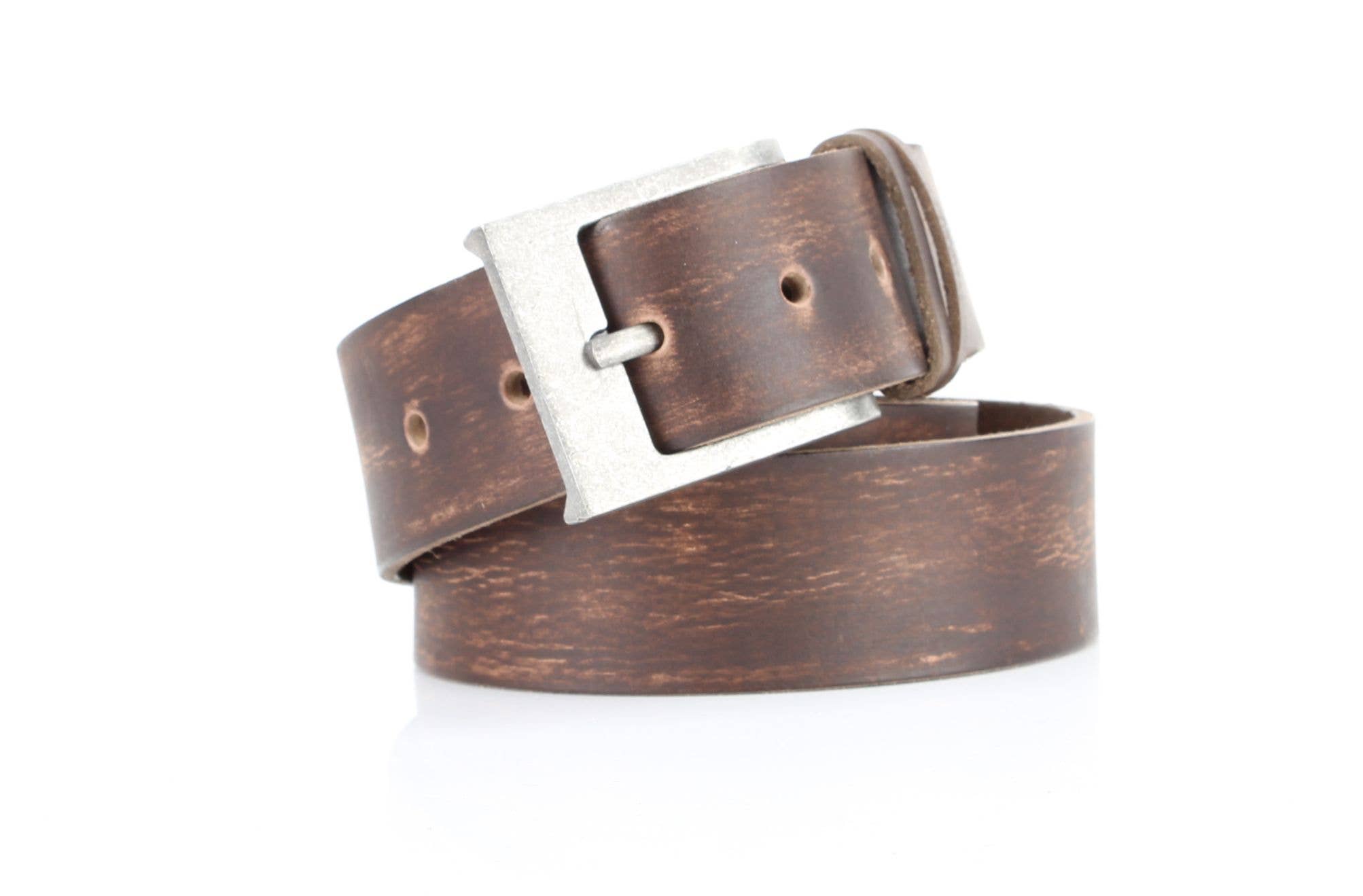 Double Loop Western Belt, Antique Buckle