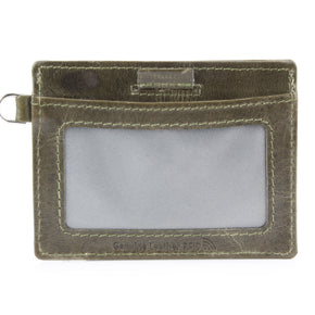 Small ID Wristlet Floral Filigree Leather