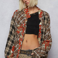 Vintage Washed Plaid Shirt