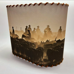 Oval Ranch Gathering Lampshade