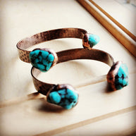 Genuine Natural Turquoise Cuff Bangle Bracelet 806t