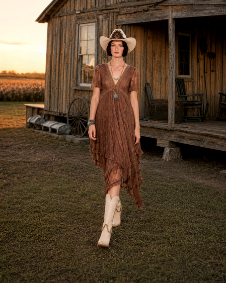 Romantic Tiered Lace Dress