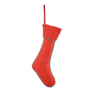 Embroidered Christmas Stocking, Red