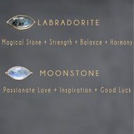 Leather Cuff with Stone