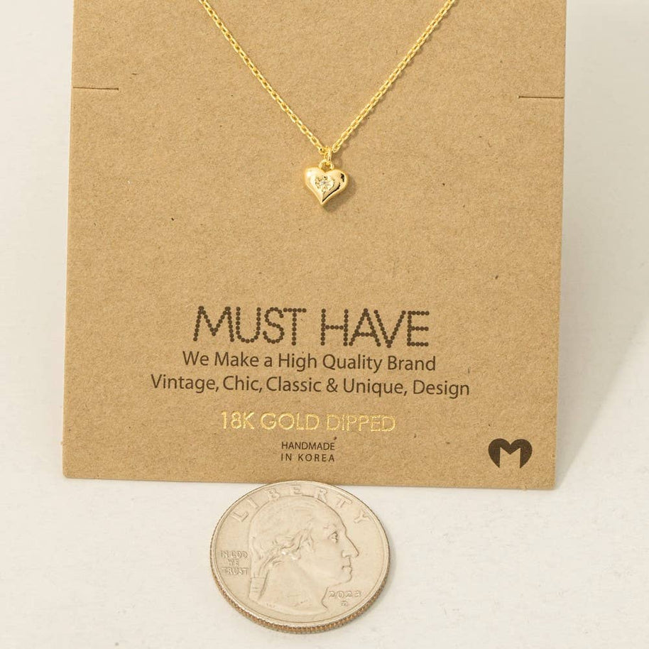Mini Heart Pendant Necklace