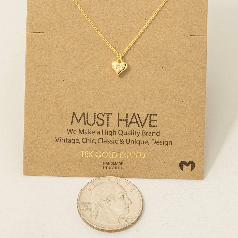 Mini Heart Pendant Necklace